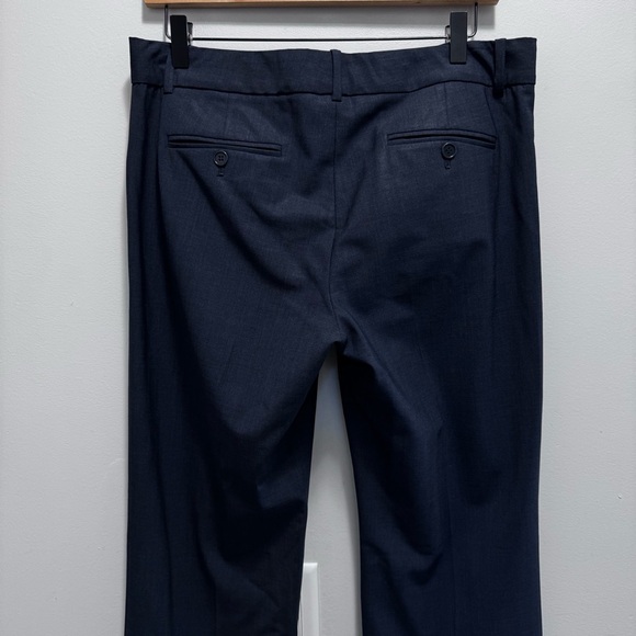 Theory Blue Wool Flare Trouser Pants Size 10 - Picture 7 of 13